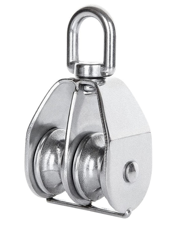 SS304 Block Double Sheave Swivel Eye