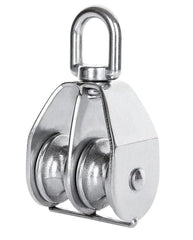 SS304 Block Double Sheave Swivel Eye