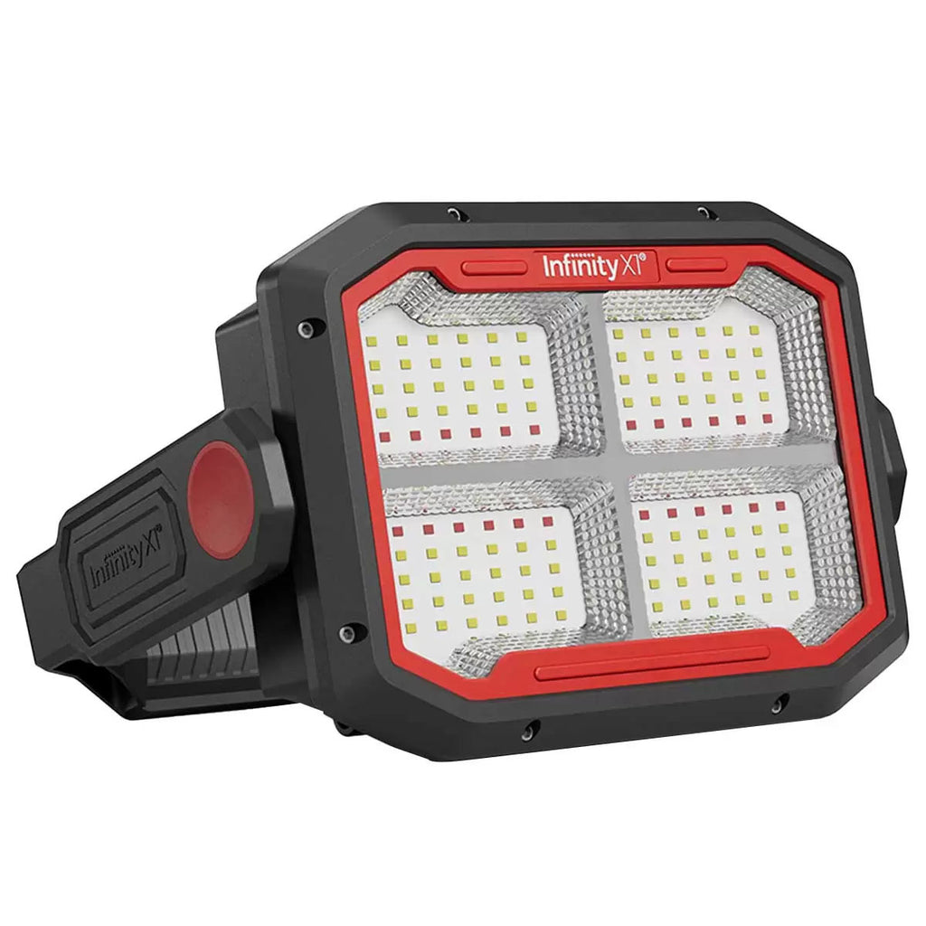 GENUX Dual Powered Solar Work Light 3000 Lumen Adjustable Kelvin
