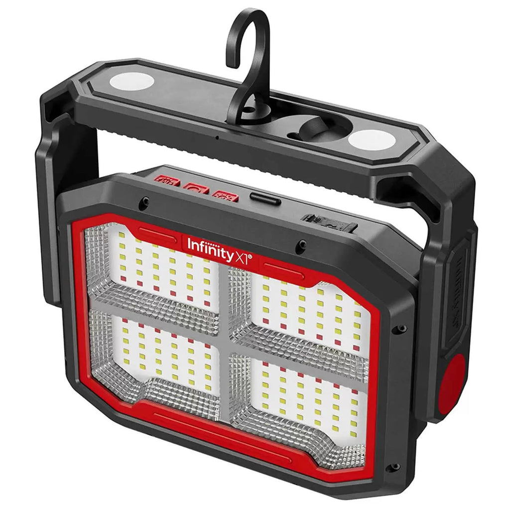 GENUX Dual Powered Solar Work Light 3000 Lumen Adjustable Kelvin