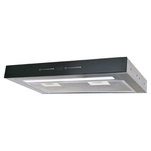 Sphere TCR-002 Slide Soft Touch Variable Speed Rangehood - Black Glass