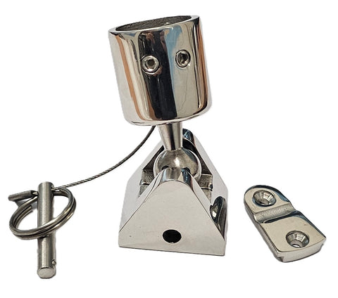 SS316 Swivel Ball Deck Hinge 25mm