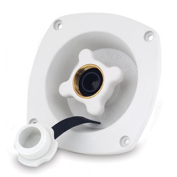Shurflo Flush Mount 50PSI Water Pressure Regulator - White