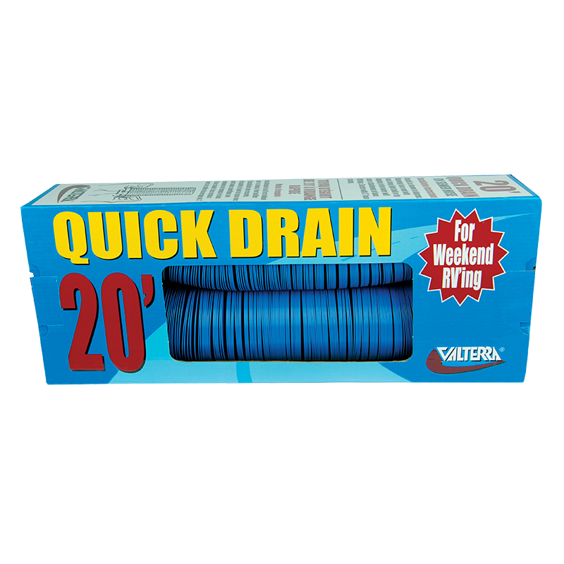 Valterra 3" x 20' Quick Drain Sewer Hose - Blue