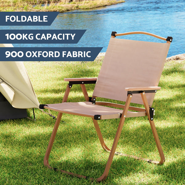 Weisshorn 3 Piece Folding Aluminium Camp Table and Chair Set