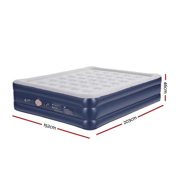 Weisshorn Queen Air Mattress 46cm with Rechargeable Pump