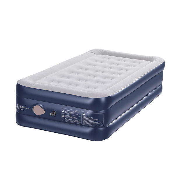 Weisshorn Single Air Mattress 46cm with Rechargeable Pump