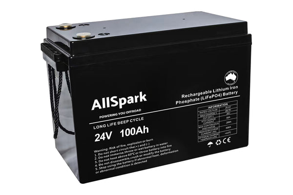 100AH 24V Lithium Battery ABS CASE IP65