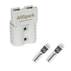 AllSpark - 120A Grey Anderson Kit - Plug &amp; 2 contacts for 2 AWG cable