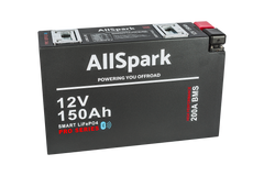 150Ah Slimline Lithium Battery with Bluetooth 12V AllSpark