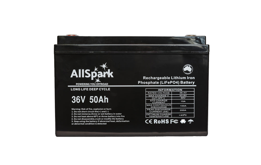 50AH LITHIUM BATTERY 36V IP67 Marine battery AllSpark