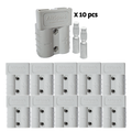 AllSpark 50A Grey Anderson Connector Plug - 10 pack 8 AWG