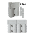 AllSpark 50A Grey Anderson Connector Plug - 2 Pack 8 AWG