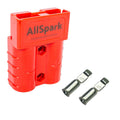 AllSpark 50A Red Anderson Connector Single Plug with Contacts – 8 AWG