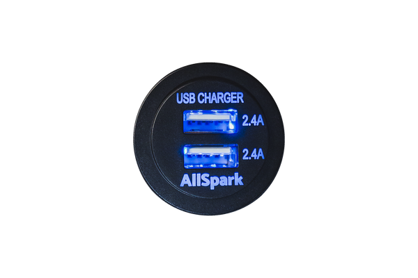 AllSpark White QC3 USB + QC4 USB Type C PD 60W Charging Socket