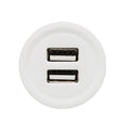 AllSpark Dual 2.4A USB Charging Socket – White (No Backlight)
