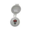 AllSpark White QC3 USB + QC4 USB Type C PD 60W Charging Socket