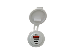 AllSpark White QC3 USB + QC4 USB Type C PD 60W Charging Socket