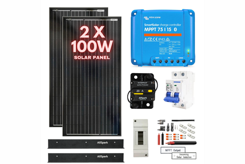 AllSpark - 4wd Roof Rack 200W Solar Kit