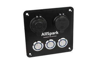 AllSpark 3 way push button switch panel
