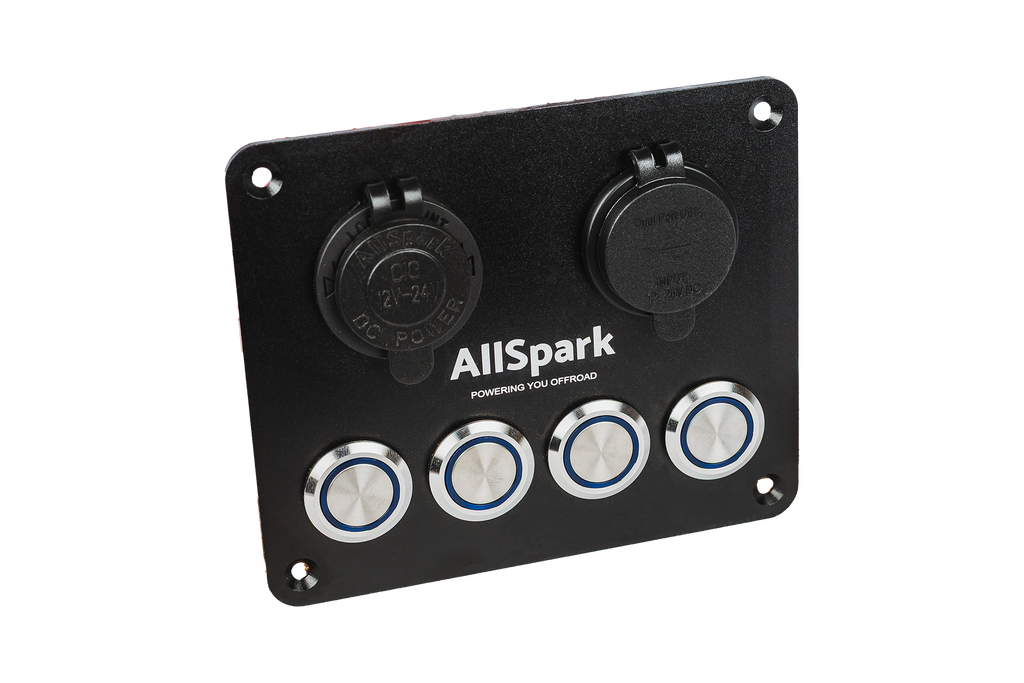 AllSpark 4 way push button switch panel