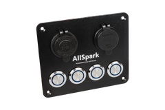 AllSpark 4 way push button switch panel