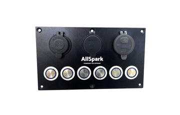 AllSpark 6 way push button switch panel
