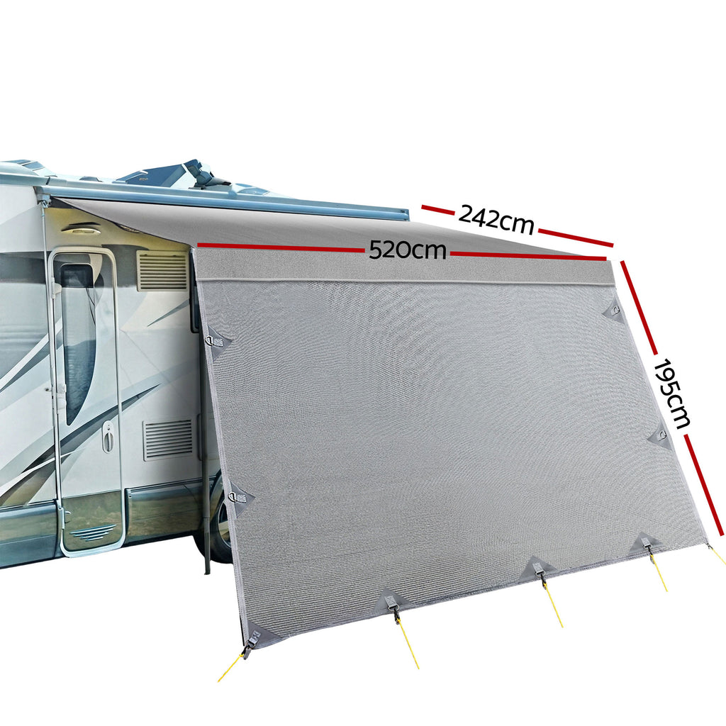 Weisshorn 18ft Caravan Awning Fabric with Privacy Screen - 5.2m