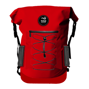 Tidal Trekker 35L Cooler Backpack – Deep Red front