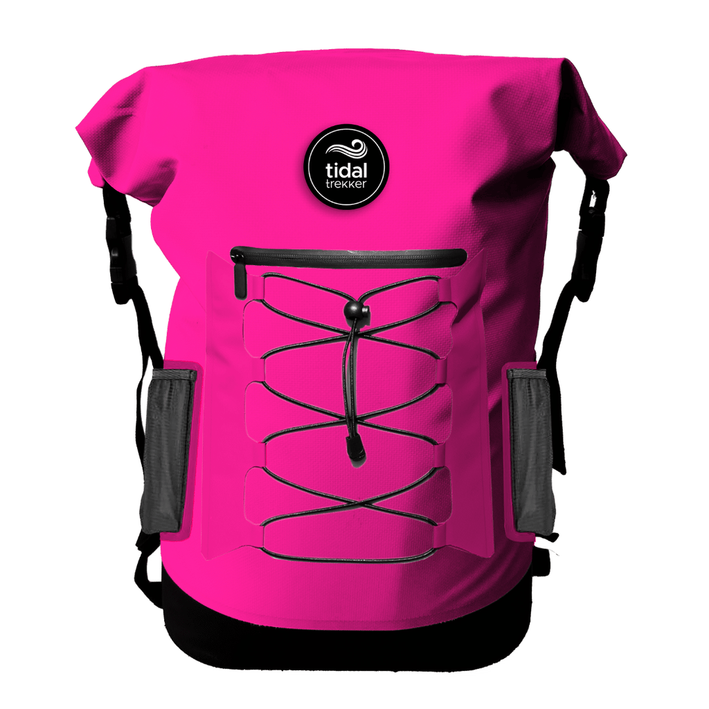 Tidal Trekker 25L Cooler Backpack – Hot Pink front