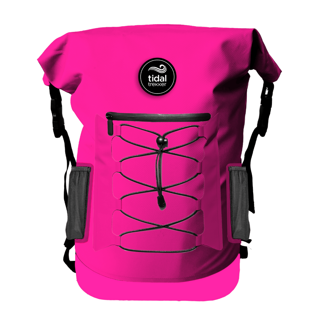 Tidal Trekker 35L Cooler Backpack – Hot Pink front