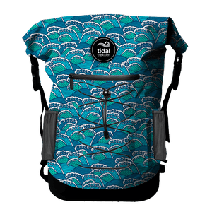 Tidal Trekker 25L Cooler Backpack – Ocean Waves front