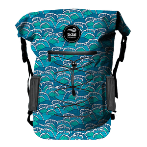 Tidal Trekker 35L Cooler Backpack – Ocean Waves front