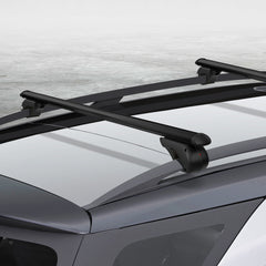 Universal Car Roof Racks Pod Aluminium Cross Bars Adjustable 108cm Black