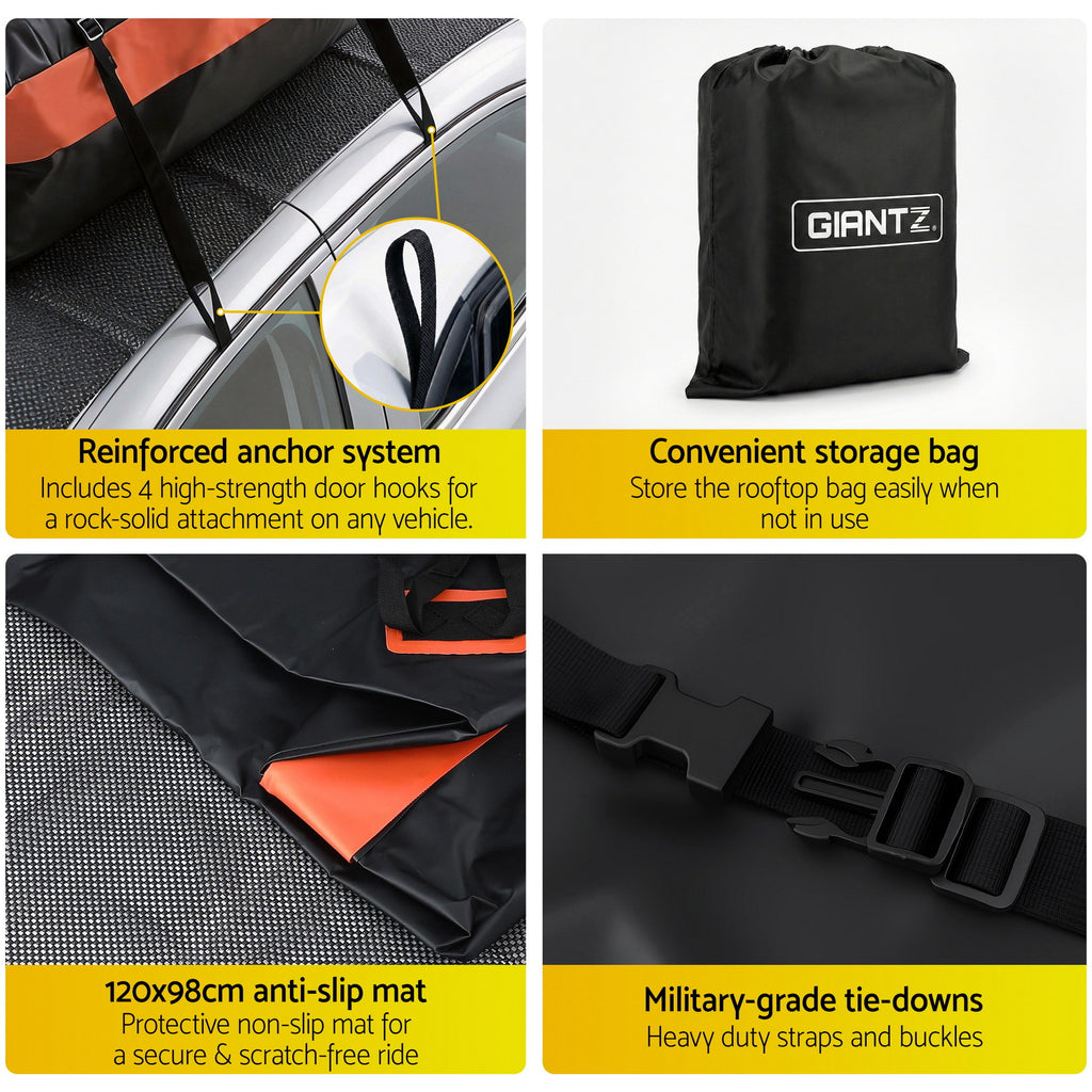 Giantz Rooftop Cargo Bag 15 Cubic Feet