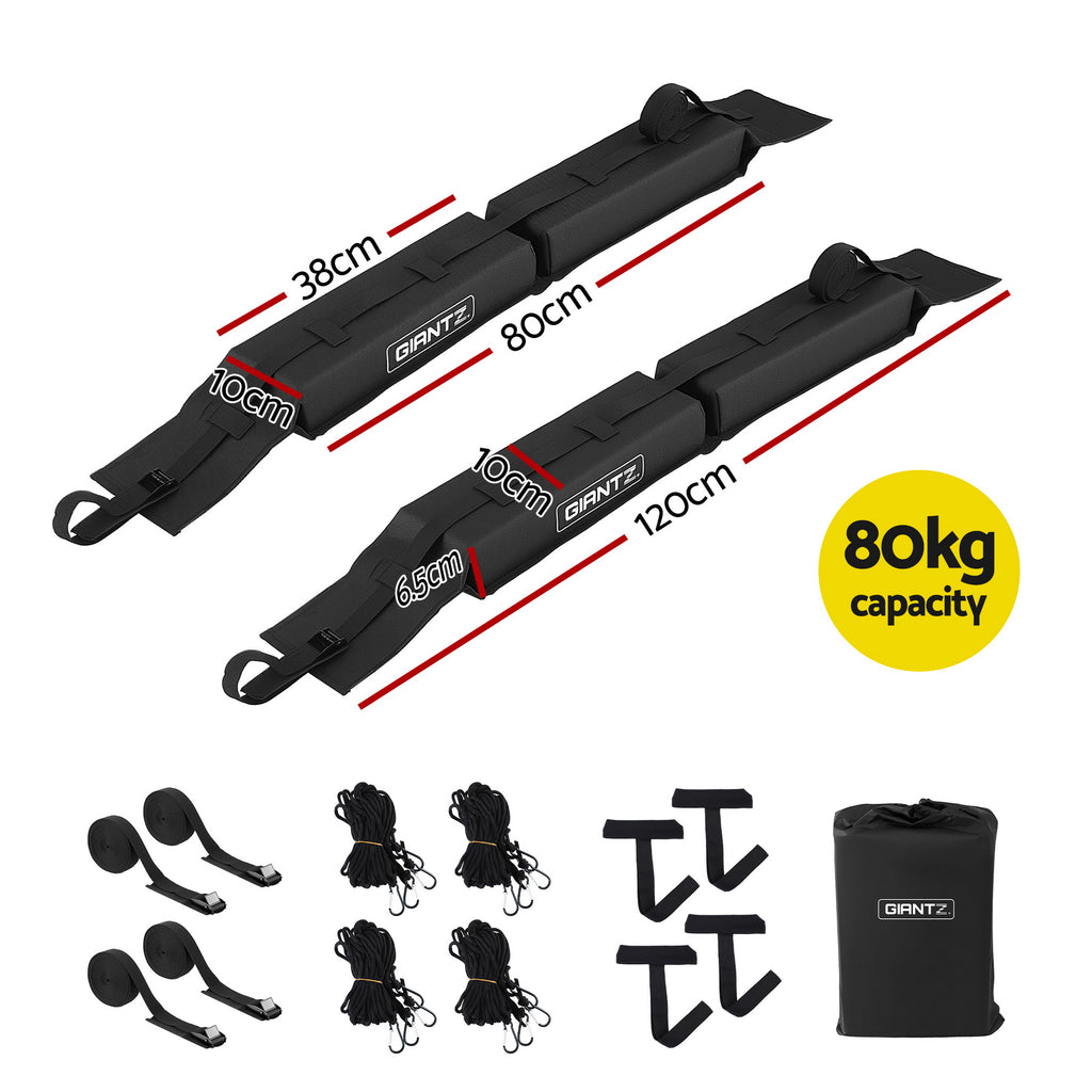 Giantz Soft Roof Rack Pads for Kayak, SUP and Surfboard