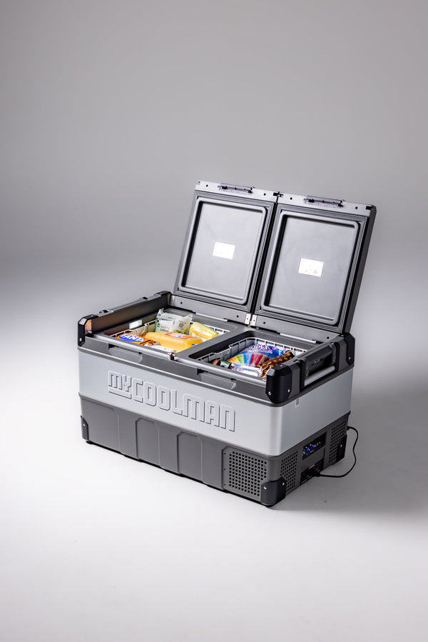 myCOOLMAN Dual Zone 96L Fridge & Freezer And Bonus PowerPack