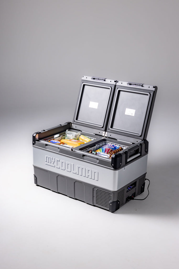 myCOOLMAN Dual Zone 96L Fridge & Freezer And Bonus PowerPack