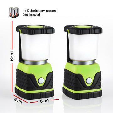 Weisshorn 1000LM LED Camping Lantern (2 Pack)