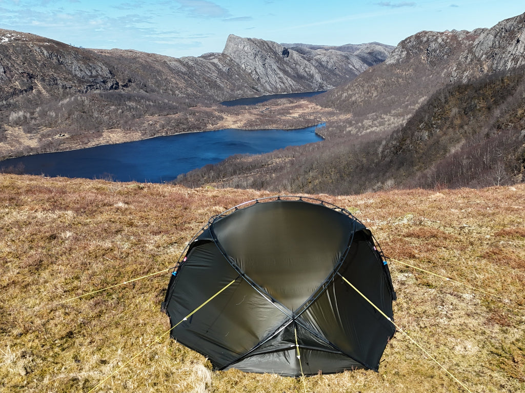 2 Person 3-Season Hiking Tent - Vern 2 3S - 2.5kg by Nortent
