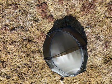Nortent Vern 2 3S 2-person 3-season hiking tent – aerial top-down view showing the footprint