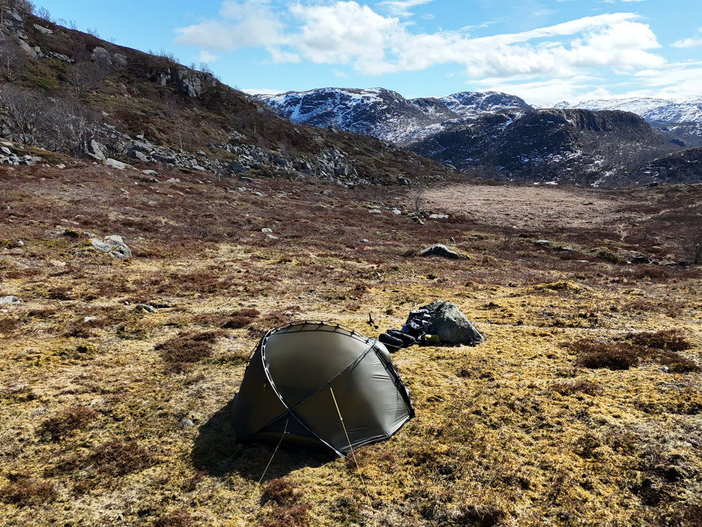 2 Person 3-Season Hiking Tent - Vern 2 3S - 2.5kg by Nortent