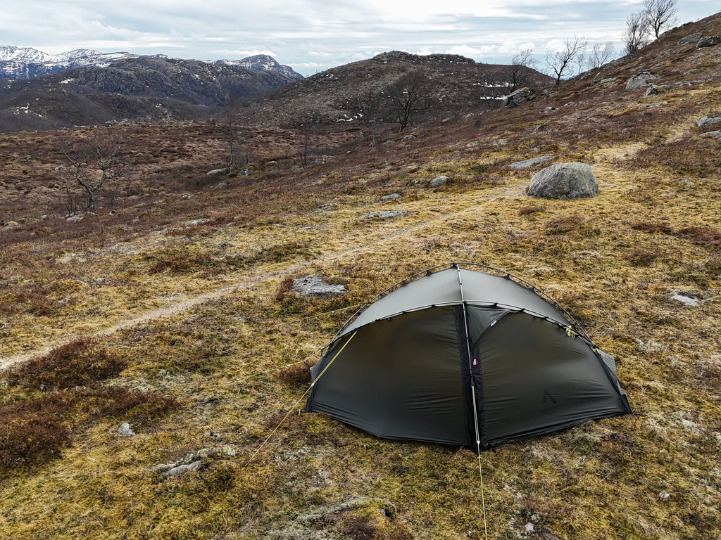1 Person 3-Season Hiking Tent - Vern 1 3S - 1.67kg by Nortent