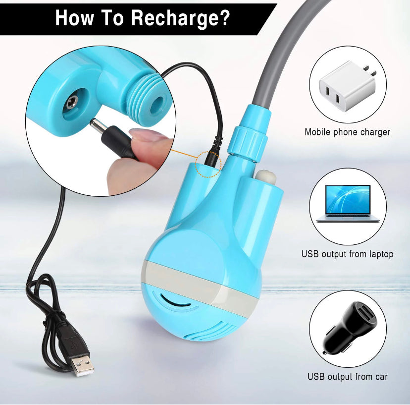 Rechargeable Camping Shower 12V by Cranky Croc