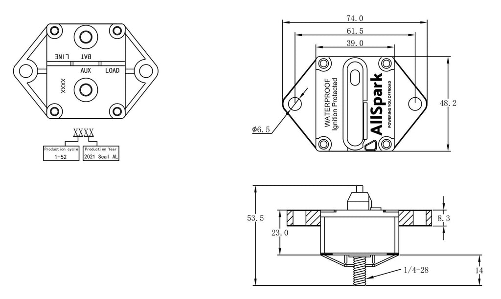 AllSpark Circuit Breakers - Flush Mount 200A