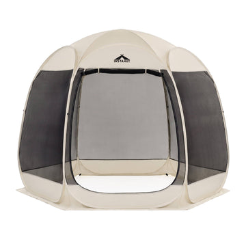 Instahut 6 Sided Pop Up Screen Gazebo 2.7 x 1.35m