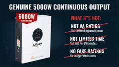 AllSpark - 24V 5000 Watt Hybrid Inverter + 160A ACDC Charger + 160A MPPT with Auto Transfer