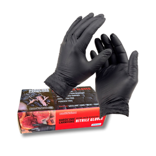 Hardcore Carnivore Disposable Nitrile Gloves (50 Pack)