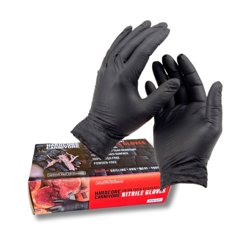 Hardcore Carnivore Disposable Nitrile Gloves (50 Pack)