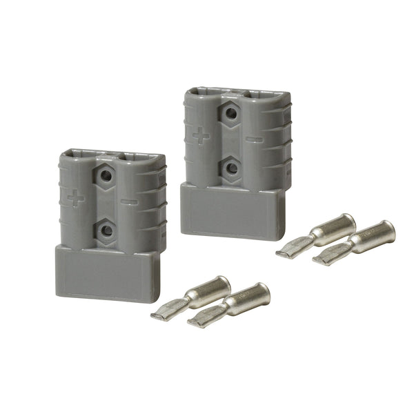 50A, 12V-48V Heavy Duty Connector Grey, Twin Pack
